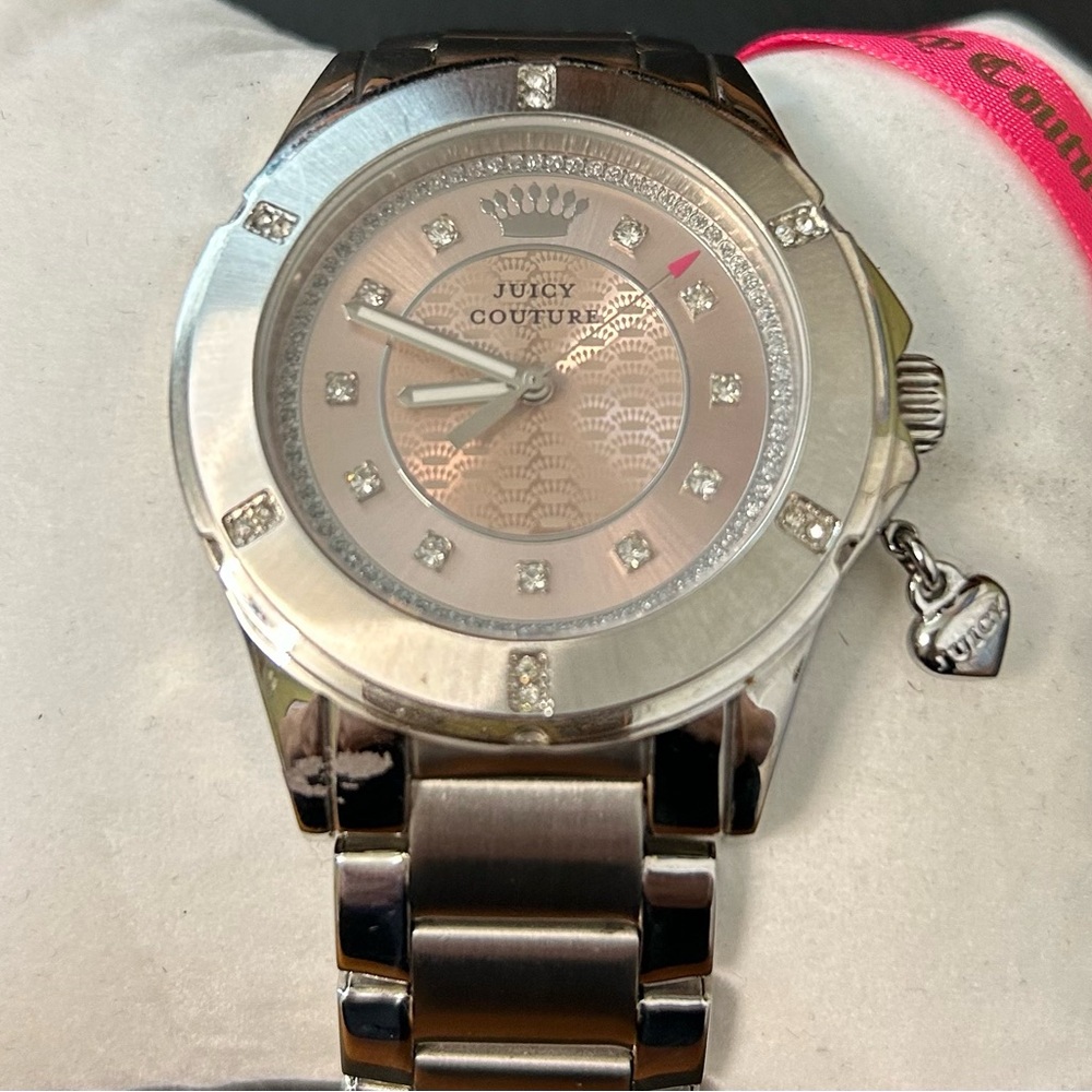 Juicy Couture Women’s Crystal Stainless Steel Watch